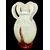 Pulegoso glass vase with four handles. Manufactured by Emanuel Beranek. Czech Republic.