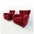Pair of armchairs 1940 - burgundy velvet