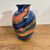 Vaso in vetro Ottavio Missoni  - Arte Vetro Murano anni 80 firmato . Mod EOS  -  Posmoderno H 33 cm