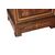 French Charles X style bedside table with marble top and inlays, 19th century