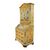 Two-body trumeau in lacquered and painted wood. Rome, 18th century.