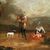 Italian painter (18th century) - Landscape with resting shepherds.