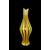 Glass vase with two handles and vertical bands. Salviati. Murano.