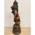 Antica scultura in bronzo, leone, '900, 82x30cm