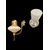 Heavy glass wall lamp with bubble inclusions, milk glass, and gold leaf. Salviati manufacture. Murano.