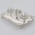 George III sterling silver inkstand, John Cramer, London, 1812
