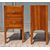 Pair of Venetian walnut bedside tables, Directory period (early 19th century)