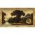 Italian painter (19th-20th century) - River landscape with woods and town.