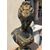 Small bronze ornament - Bust of woman. Italy, early 19th century.