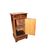 French Charles X style bedside table with marble top and inlays, 19th century