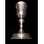 Embossed silver chalice. Torretta hallmark. Genoa.