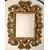 Large Baroque style frame in carved and gilded wood. Bologna, late 19th century.