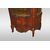 Vetrinetta francese stile Luigi XV del 1800 Vernis Martin con piano in marmo