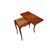 Tavolino da gioco francese Stile Luigi XV in legno di noce 1800