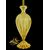Heavy glass lamp 'cordonato oro'. Signature Barovier and Toso, Murano.