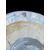 Polylobed centerpiece vase with bubble inclusions and gold leaf. Fratelli Toso, Murano.
