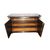 Antique French Empire style sideboard, black lacquered, 1800s, restored