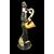 Blown glass figure, jazz musician, Seguso manufacture, Murano