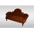 English Victorian style burr veneer sofa from the 1800s with inlays
