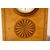 Antique Biedermeier birch clock with inlays from the 1800s