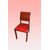 Set of 6 Italian Deco-style chairs in rosewood and leather seat