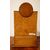Antique Biedermeier birch clock with inlays from the 1800s
