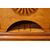 Antique Biedermeier birch clock with inlays from the 1800s