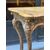 Console rocaille in legno intagliato e dorato