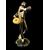 Blown glass figure, jazz musician, Seguso manufacture, Murano