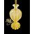 Heavy glass lamp 'cordonato oro'. Signature Barovier and Toso, Murano.