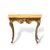 Console rocaille in legno intagliato e dorato