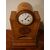 Antique Biedermeier birch clock with inlays from the 1800s
