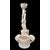 Earthenware oil cruet with a neoclassical figure-shaped handle. Venetian manufacture.