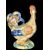 Majolica tureen in the shape of a rooster, Benucci e Latti manufactory of Pesaro