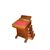 Victorian-style English Davenport travel desk from the second half of the 1800s