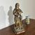 Antique polychrome wooden sculpture of the Virgin, 17th century. H 46 cm.