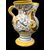 Majolica jug-ewer decorated with Raphael-style motifs and a double-headed eagle. Pesaro, Giuseppe Bertolucci's factory.