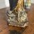 Antique polychrome wooden sculpture of the Virgin, 17th century. H 46 cm.