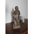 Antique polychrome wooden sculpture of the Virgin, 17th century. H 46 cm.