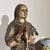 Antique polychrome wooden sculpture of the Virgin, 17th century. H 46 cm.