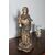 Antique polychrome wooden sculpture of the Virgin, 17th century. H 46 cm.