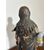 Antique polychrome wooden sculpture of the Virgin, 17th century. H 46 cm.