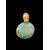Submerged glass duck with gold leaf inclusions. LIP Murano signature.