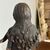 Antique polychrome wooden sculpture of the Virgin, 17th century. H 46 cm.