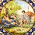 Large majolica plate with historical and Raphael-style decoration. Ginori.