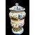 Small apothecary jar decorated with stylized vegetal motifs. Urbania manufacture