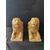Spettacolare coppia di Leoni stile gotico, portalume - Venezia - 37x13 cm