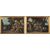 Pair of antique Italian oil on canvas paintings from the 1800s "Still Life"