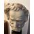 Head of Giuseppe Verdi in white marble