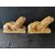 Spettacolare coppia di Leoni stile gotico, portalume - Venezia - 37x13 cm